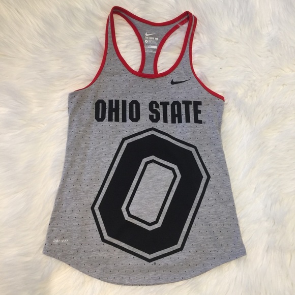 Nike Tops - NIKE Polka Dot Ohio State Racerback Tank Top